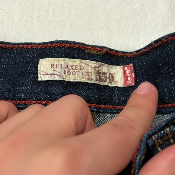 LEVI’S Women’s Vintage Relaxed Boot Cut 550 Denim Jeans - dark wash, size 4M - Picture 6 of 7
